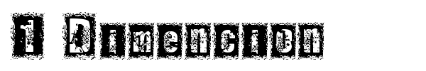 1 Dimencion font preview